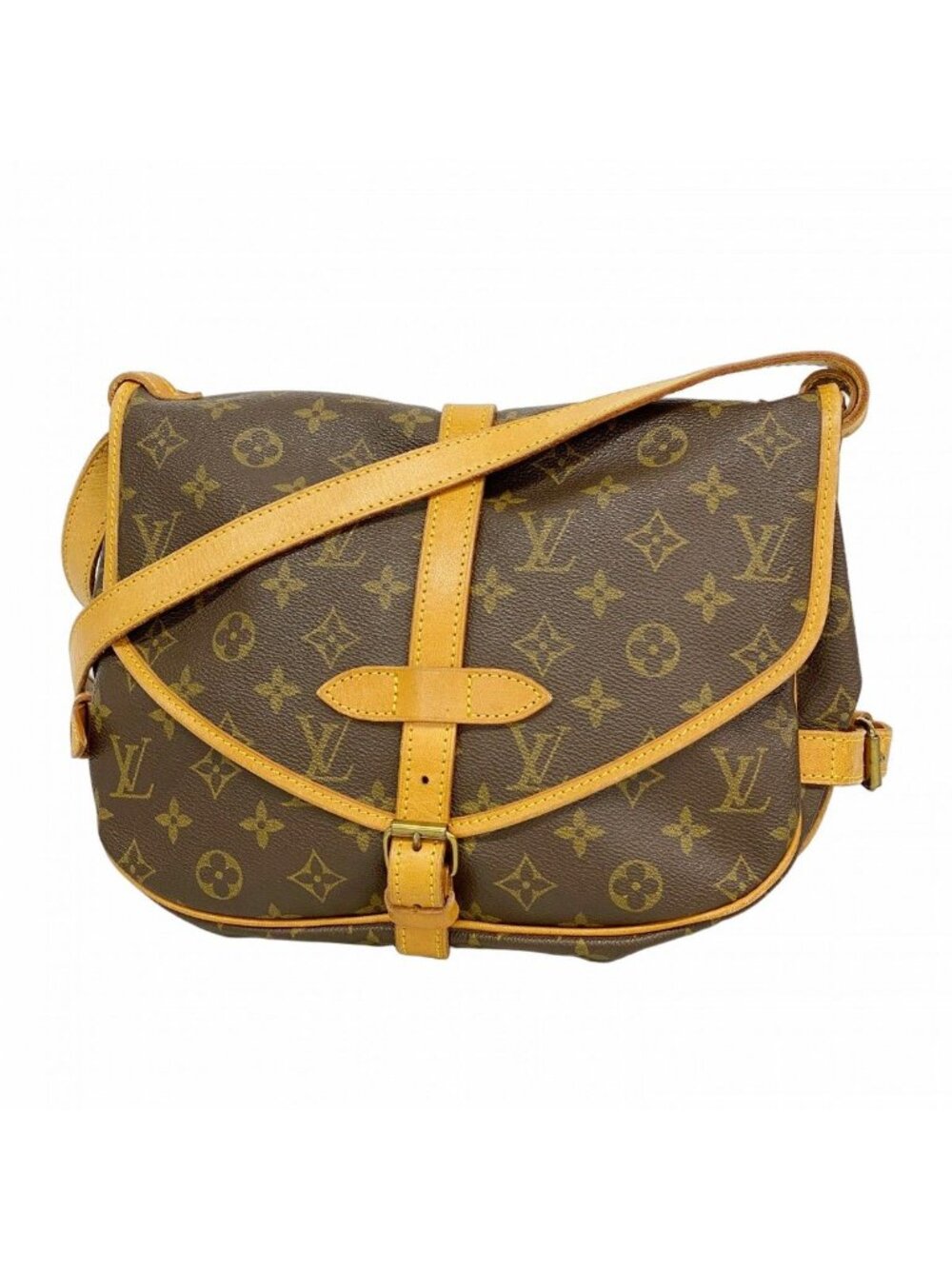 Louis Vuitton Shoulder Bag Monogram Saumur 30 Brown - Picture 1 of 10